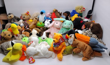 Vintage TY Beanie babies lot of 43 NWT Different Years Animal Plush picture