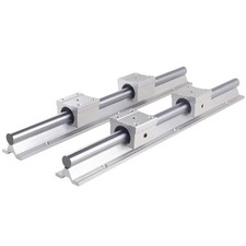 2X SBR25 Linear Rail Guide 1000MM Slide Shaft Rod +4X SBR25UU Bearing Block picture