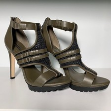 BCBG Olive Green Katya High-Heel, Size 8 picture