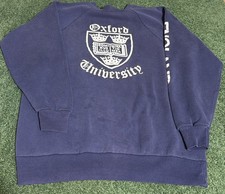 Vintage 50s 60s Oxford University Logo Crewneck size Large picture