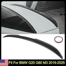 FOR 2019-2026 BMW G20 330i M340i M3 G80 CARBON LOOK TRUNK SPOILER WING M3 STYLE picture