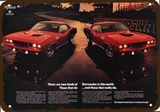 1971 PLYMOUTH BARRACUDA 340 & HEMI CUDA Vntg-Look DECORATIVE REPLICA METAL SIGN picture