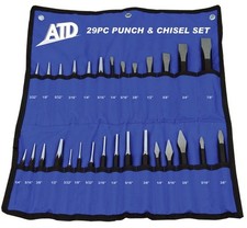 ATD 29pc Master Punch and Chisel Set with Roll Pouch #729 picture