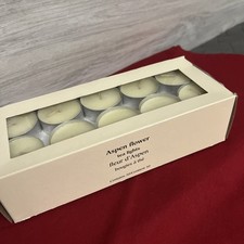 RARE Vtg Pier 1 Imports ASPEN FLOWER Tea Light Candles 30 Ct Box Deadstock NOS picture