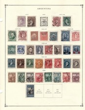 ARGENTINA, an UNPICKED collection of 398 stamps on Scott pages to 1959. picture