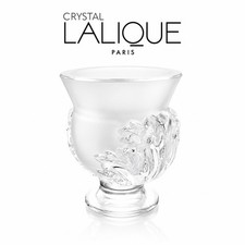 LALIQUE France Saint Cloud Acanthus Vase 1952 Signed MINT, Retired picture