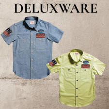 DELUXWARE WWS-33SPT SHORT WORK SHIRT Made in Japan New picture