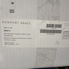 Newport Brass 280S/10 Wall Handshower Kit with Slide Bar - Satin Bronze NEW picture