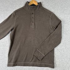 WEATHERPROOF Vintage Boy's Gray Pull-Over Mock Neck Henley Sweater Sm/Child picture
