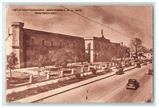 La Penitenciaria Monterrey N. L. Mex Penitentiary Cars Road Vintage Postcard picture