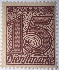 Travelstamps: 1919-1920 Germany Weimar Republic Sc# O3, Official , Mint Og NH picture