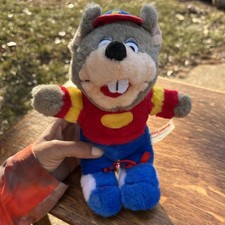 Vintage 90S Chuck E. Cheese Coach Era Plush Doll. 10