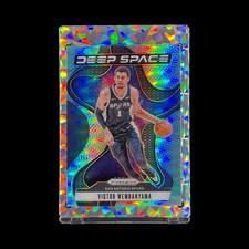 VICTOR WEMBANYAMA SILVER PRIZM HOLO 2024-25 Panini Prizm Deep Space - Spurs picture