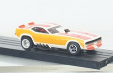 Aurora AFX 1773 Dodge Charge Stock Car Lime Green Black Red #11 picture