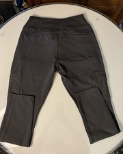 Athleta Headlands Hybrid Cargo Tight Leggings Peat Zippered Pockets Size 10 picture