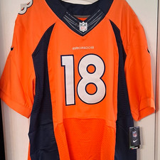 Nike Denver Broncos NFL Football Peyton Manning #18 On Field Jersey, Orange XXL picture