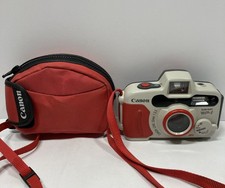 Vintage Canon Sure Shot WP-1 35mm Point & Shoot Film Camera w/ Case & Lanyard picture