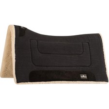 Classic Equine Performance Trainer Western Saddle Pad 31” x 32” - Black - 3/4” picture