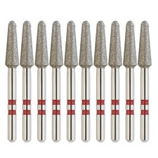 Dental Zirconia Adjustment Diamond Burs Round End Taper Grit Fine Z856/025F Red picture