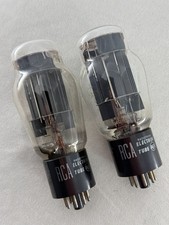 (2)  RCA 6AS7G Power Tubes Black Plates Tests Strong Amplitrex picture