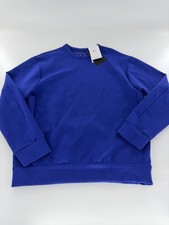 NWT Nike 24.7 Impossibly Soft Crewneck Sweatshirt Blue HQ6964-455 Men’s 2XL XXL picture