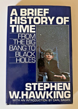 Stephen Hawking A Brief History Of Time - First Printing First Edition 1988 HC picture