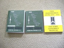 1968  Oldsmobile Cutlass -442 Factory assembly manual + chassis manuals 1-2 picture