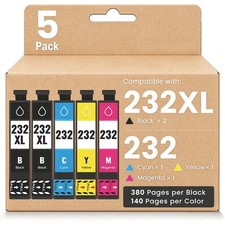 5PK T232XL Ink Cartridge Compatible for Epson 232XL WF-2930 2950 XP-4200 4205 picture
