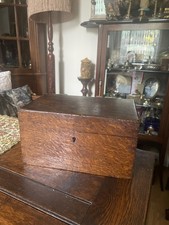 Antique Victorian Wooden Jewellery / Storage Box ,lockable , one key  picture