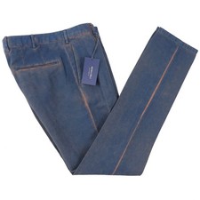 Boglioli Tailored-Fit Overdyed Cotton-Linen Pants Chinos 32 (Eu 48) NWT picture