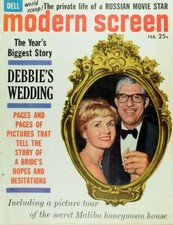 February, 1961 Modern Screen Magazine Debbie Reynold's Wedding Vintage Mag picture