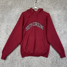 Vintage South Carolina Gamecocks Hoodie Sweatshirt Men's XS Red Steeve & Barry's picture