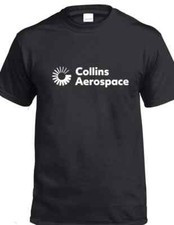 Collins Aerospace Retro Logo T-shirt Defunct Avionics Developer Airline Fly Tee picture