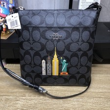 Coach NY Stories Skyline Signature Crossbody Messenger Big City Style 31228 New picture