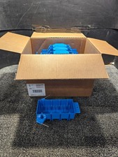 (QTY 14) Carlon B455AR-UPC 4-Gang New Work Nail-On Outlet Box 60 Cu. In. Blue picture