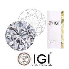 Lab Grown 4.09  Carat Round D Color VVS1 Clarity STONE IGI Certified CVD DIAMOND picture
