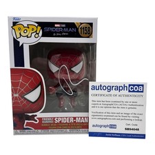 Tobey Maguire Signed Friendly Neighborhood Spider-Man Funko Pop No Way Home ACOA picture