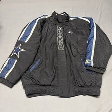Vintage 90s Starter Dallas Cowboys NFL Pro Line Jacket 2XL Black Satin picture