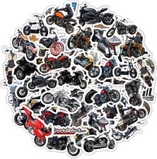 Stylish Motorcycle Stickers - 51-Pcs Waterproof Vinyl for Personal Use and Gifts picture