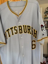 STARLING MARTE Authentic Majestic FLEX BASE PITTSBURGH PIRATES Jersey Size 52 picture