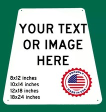 Personalized Aluminum Metal Sign Customize with Text or Picture Fast ship picture