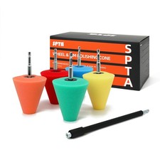 Polishing Cone, SPTA Car Wheel Hub Drill Buffing 5 Pack Cone Sets  picture