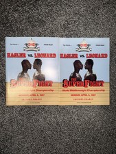 Lot Of 2 Official Programs From The Super Fight, Hagler vs Leonard 4/6/87 picture