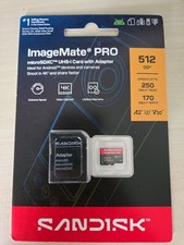 SanDisk  512GB ImageMate Pro microSDXC UHS-1 Memory Card SDSQXBD-512G-AW6KA New  picture