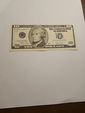 Rare LOW # Uncirculated $10 Fed.Reserve Note picture