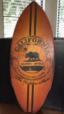 CYAINCALIFORNIA  Mini Surfboard Doublesided. Carlsbad, CA & CA Republic.Handmade picture