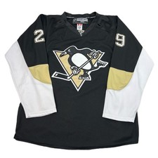 Reebok Center Ice CCM Pittsburgh Penguins NHL Jersey Marc Andre Fleury Size 54 picture