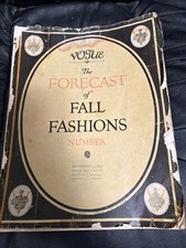 Vintage Vogue Forecast of Fall Fashions September 1913 picture