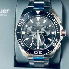 Tag Heuer 43mm Aquaracer Black Dial Quartz Men Watch picture