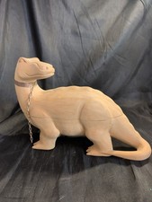 Rare vintage Arthur Court wood-carved sculptural brontosaurus trinket box picture